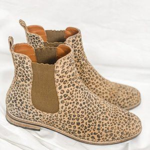 Animal Print Chelsea Boots